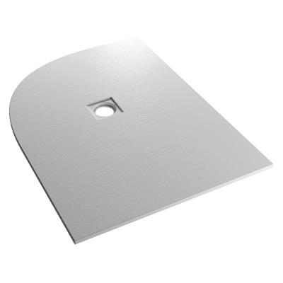  Crossland  1200 x 900mm Left Hand (LH) Offset Quad Shower Tray with Slate Finish - Grey