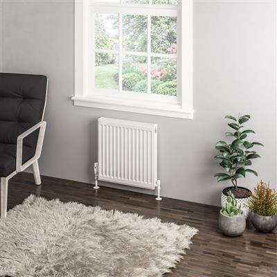 Type 11 Compact Panel Radiator 500 x 500 Gloss White