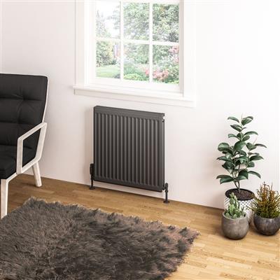 Type 11 Compact Panel Radiator 600 x 600 Matt Anthracite