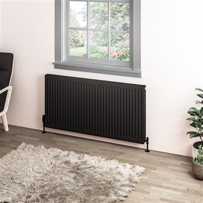 Type 11 Compact Panel Radiator 600 x 1200 Matt Black