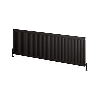 Type 11 Compact Panel Radiator 600 x 1800 Matt Black