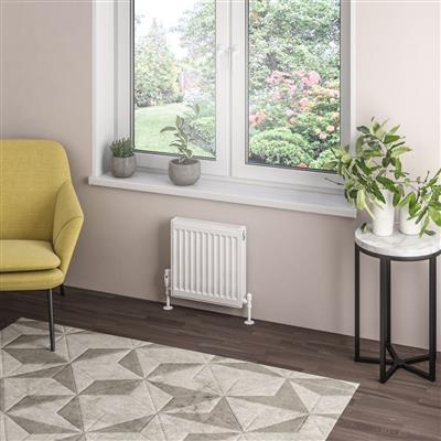 Type 21 Compact Panel Radiator 400 x 400 Gloss White