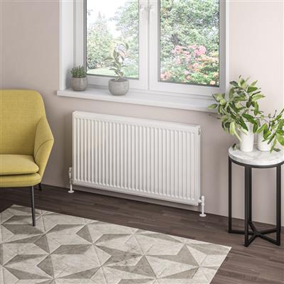 Type 21 Compact Panel Radiator 600 x 1100 Gloss White