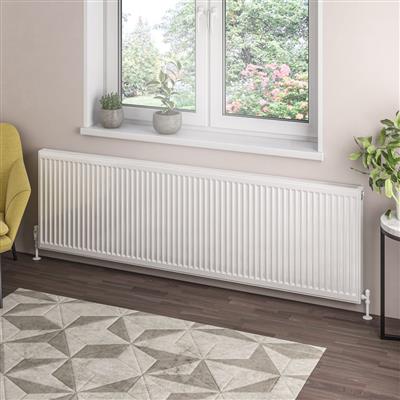 Type 21 Compact Panel Radiator 600 x 2000 Gloss White