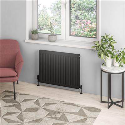 Type 21 Compact Panel Radiator 600 x 800 Matt Black