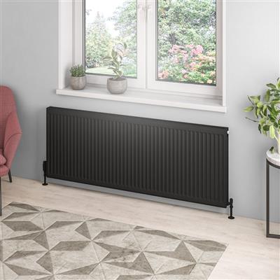 Type 21 Compact Panel Radiator 600 x 1600 Matt Black