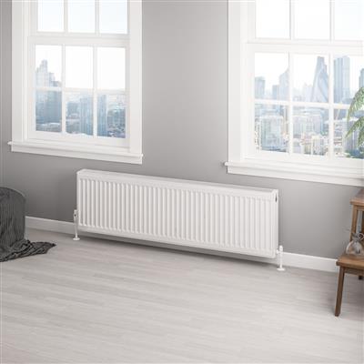 Type 22 Compact Panel Radiator 400 x 1400 Gloss White