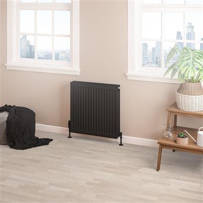 Type 22 Compact Panel Radiator 600 x 600 Matt Black