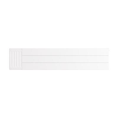 Flat Cover Plate with Lines 300 x 1400 Gloss White