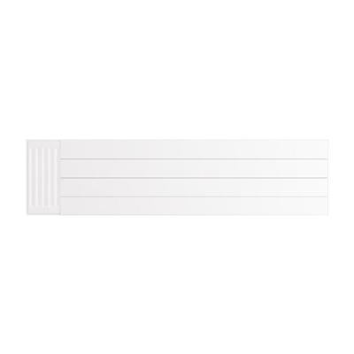 Flat Cover Plate with Lines 400 x 1600 Gloss White