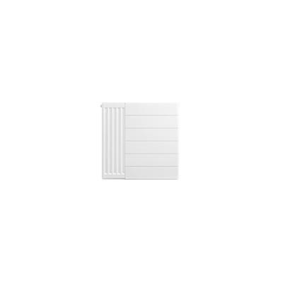 Flat Cover Plate with Lines 600 x 600 Gloss White