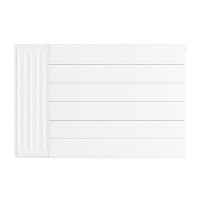 Flat Cover Plate with Lines 600 x 900 Gloss White