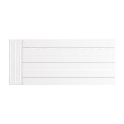 Flat Cover Plate with Lines 600 x 1400 Gloss White