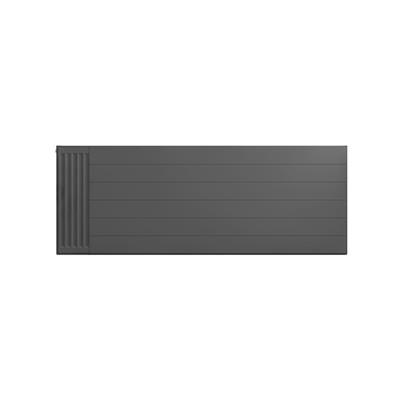 Flat Cover Plate with Lines 600 x 1600 Matt Anthracite