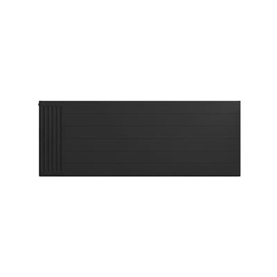 Flat Cover Plate with Lines 600 x 1600 Matt Black