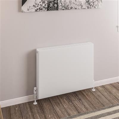 Keynsham Type 22 Panel Radiator 600 x 800 with Flat Designer Cover Gloss White