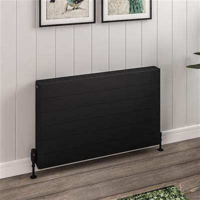 Keynsham Type 22 Panel Radiator 600 x 1000 with Lined Designer Cover Matt Black