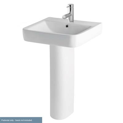 Crowthorne 690mm Full Pedestal with Fixings - White