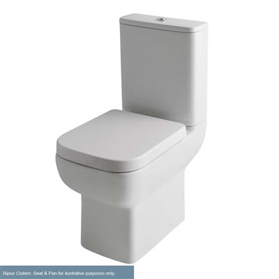 Bijou Cistern with Fittings - White