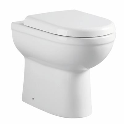 Dura Comfort Height Back To Wall Eco Vortex WC Pan with Fixings - White