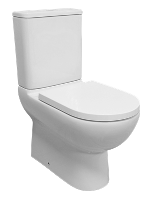 Osterley Comfort Height Back To Wall Eco Vortex WC Pan with Fixings - White