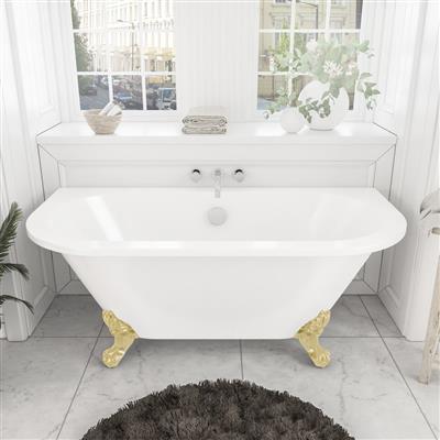 Mortlake 1500 x 740 x 610mm (435mm Depth) Freestanding Bath - White