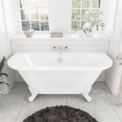 Mortlake 1500 x 740 x 610mm (435mm Depth) Freestanding Bath - White