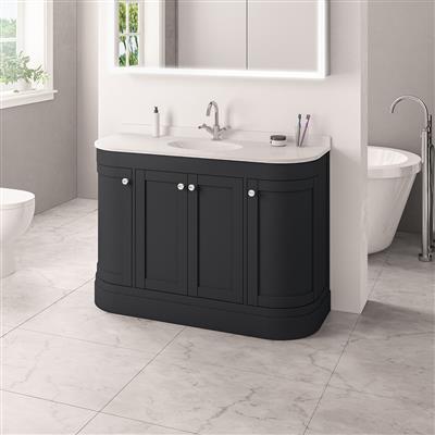 Hardwick Traditional 120CM 4 Door Basin Vanity Unit - White