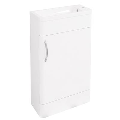 Cavone 50CM 1 Door Basin Vanity Unit - Gloss White