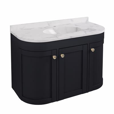 Hardwick 90CM 3 Door Basin Vanity Unit - Anthracite