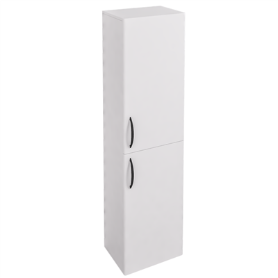 Cavone Tall Wall Hung Unit , 2 door- High Gloss White