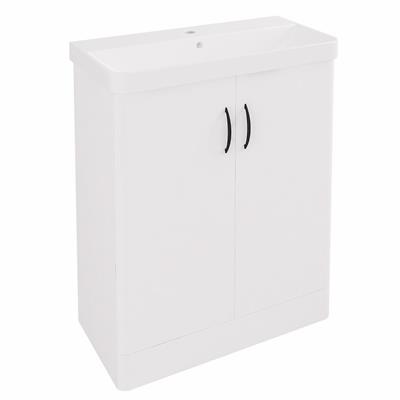 Cavone II 70CM 2 Door Basin Vanity Unit - White