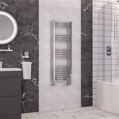 Wendover Curved Multirail 1200 x 400 Chrome