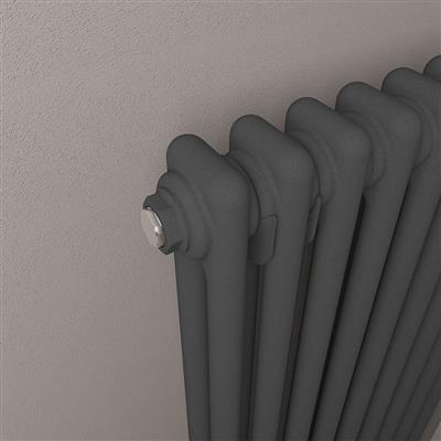 Imperia 2 Column Radiator 600 x 830mm Matt Anthracite