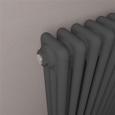 Imperia 3 Column Radiator 600 x 1145mm Matt Anthracite