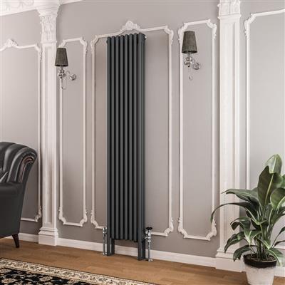 Imperia 3 Column Radiator 1800 x 380mm Matt Anthracite