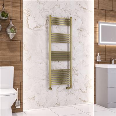 Wendover Straight Multirail 1400 x 500 Brushed Brass