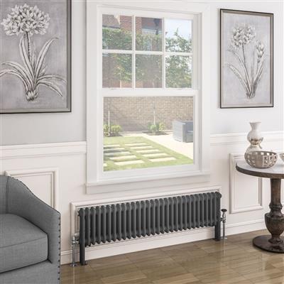 Imperia 2 Column Radiator 300 x 1370mm Matt Anthracite