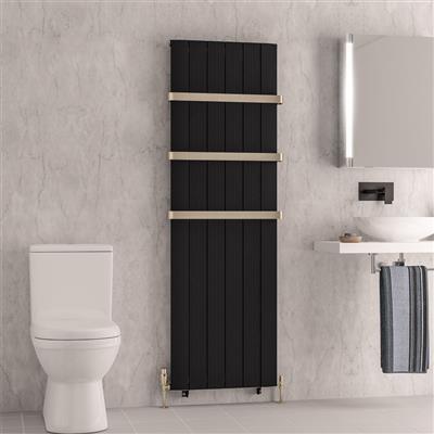 Trent 1800 x 565 Aluminium Radiator Matt Black