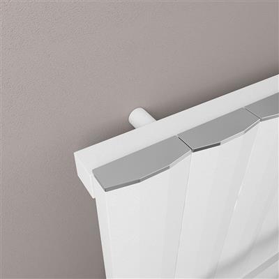 Derwent 1800 x 404 Dry Element Aluminium Radiator Matt White