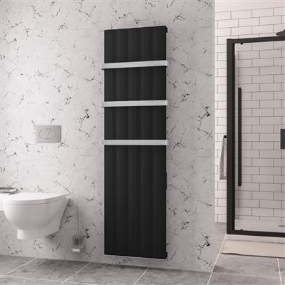 Derwent 1800 x 504 Dry Element Aluminium Radiator Matt Black