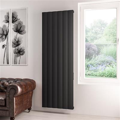 Derwent 1800 x 604 Dry Element Aluminium Radiator Matt Black