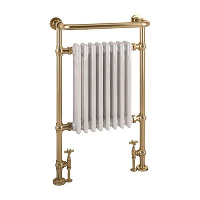 Isbourne 940 x 600 Brushed Brass / Gloss White