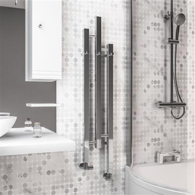 Conwy 1200 x 220 Radiator Chrome