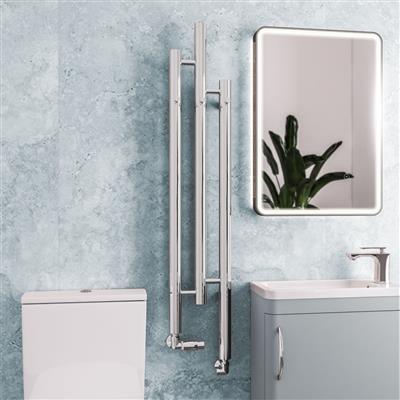 Portchester 1200 x 225 Radiator Chrome