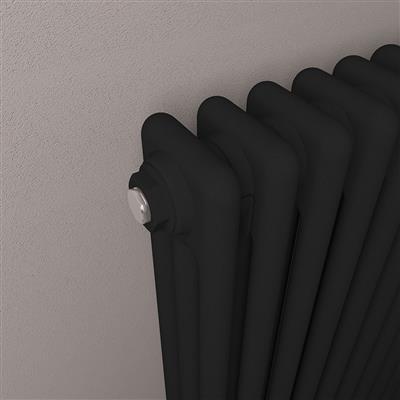 Imperia 3 Column Radiator 600 x 470mm Matt Black