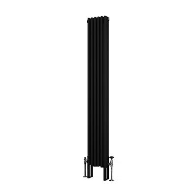 Imperia 3 Column Radiator 1800 x 290mm Matt Black