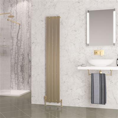 Warrington 1800 x 300 Radiator Type10 Brushed Brass