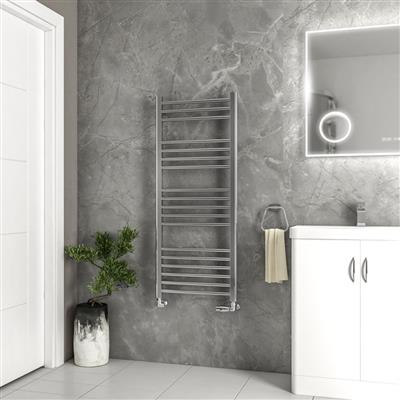 Wendover Straight Stainless Steel Multirail 1200 x 500 Mirror Polished