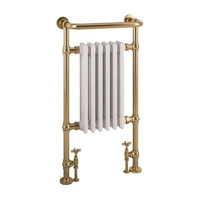 Isbourne 940 x 507 Brushed Brass / Gloss White